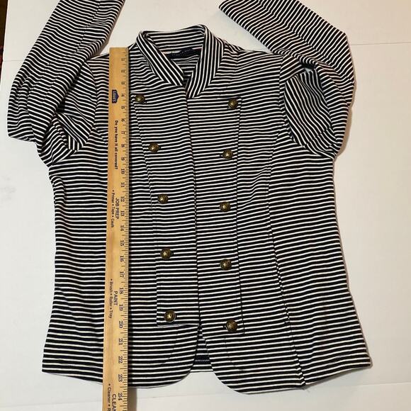 Tommy Hilfiger Double Breasted Military Style Nautical Blazer Jacket Women's M - Picture 12 of 13